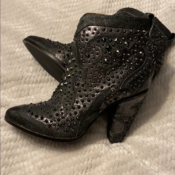 frye studded booties